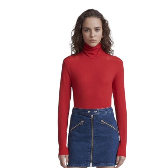 Rag & Bone Racer Denim Skirt 24 - Picture 1 of 6